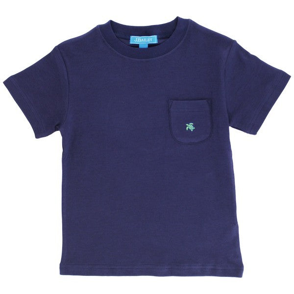 Boy Navy Pocket-Tee
