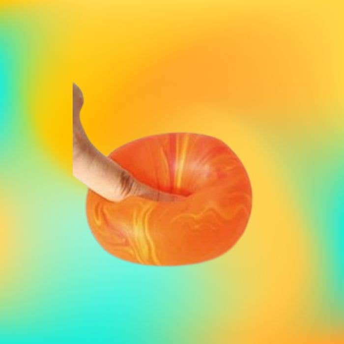 Squishy Slow Rise Marble Swirl Cube Sensory Squeeze Toy