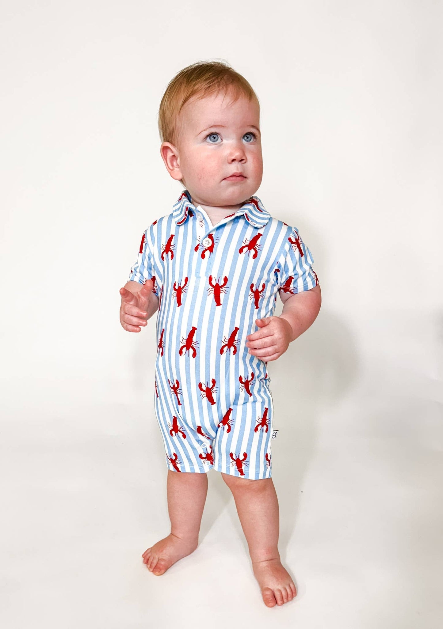 Little Pinchers Crawfish Polo Romper