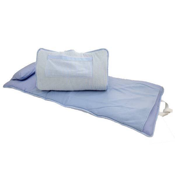 Baby Blue Seersucker Nap Roll