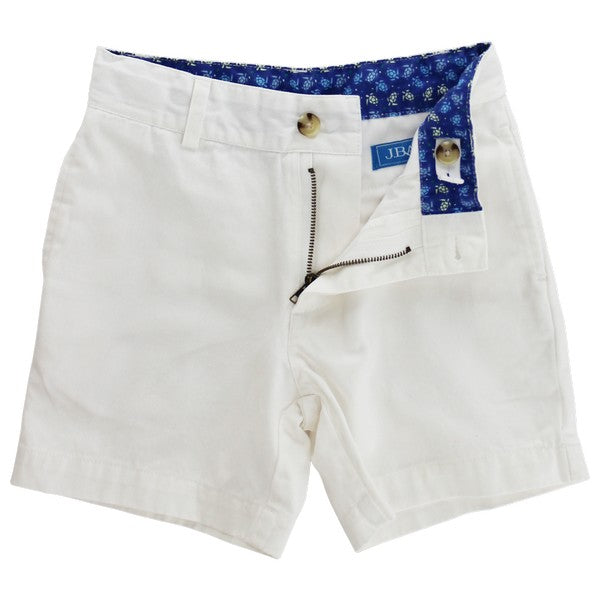 White Twill Shorts