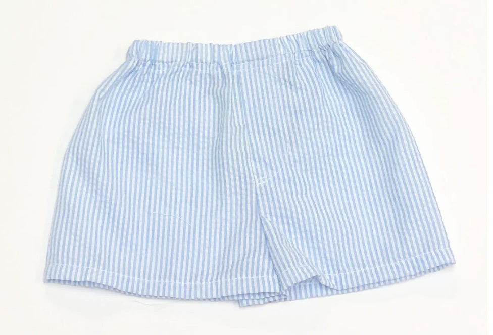 baby blue seersucker shorts