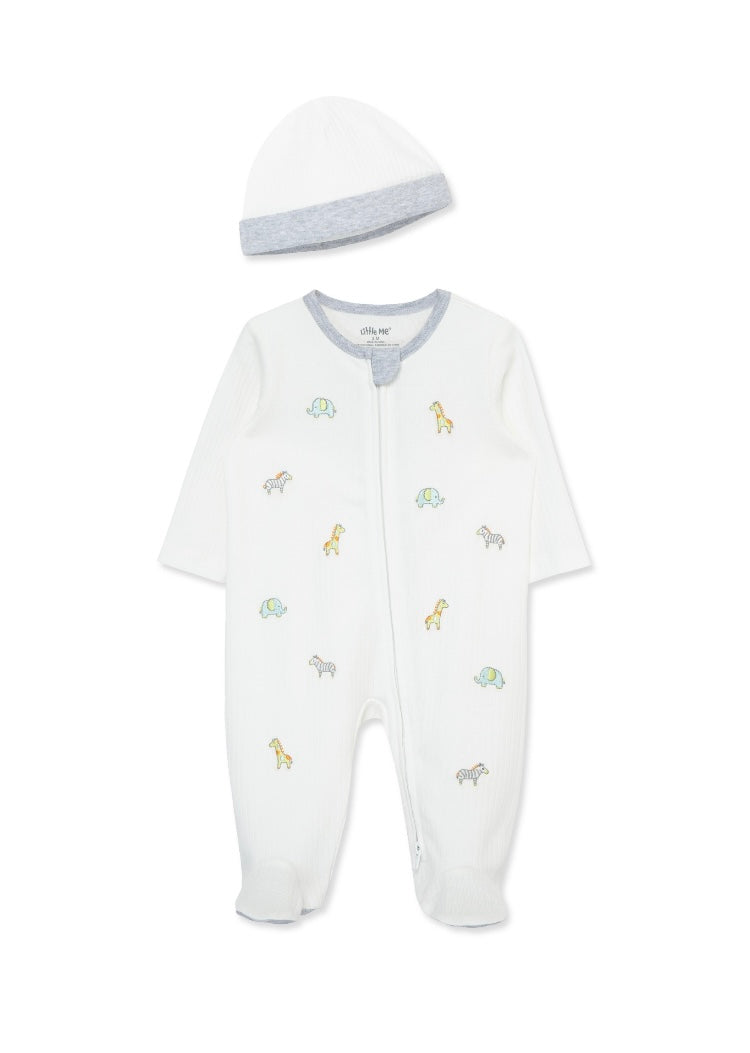 Safari Footie and Hat