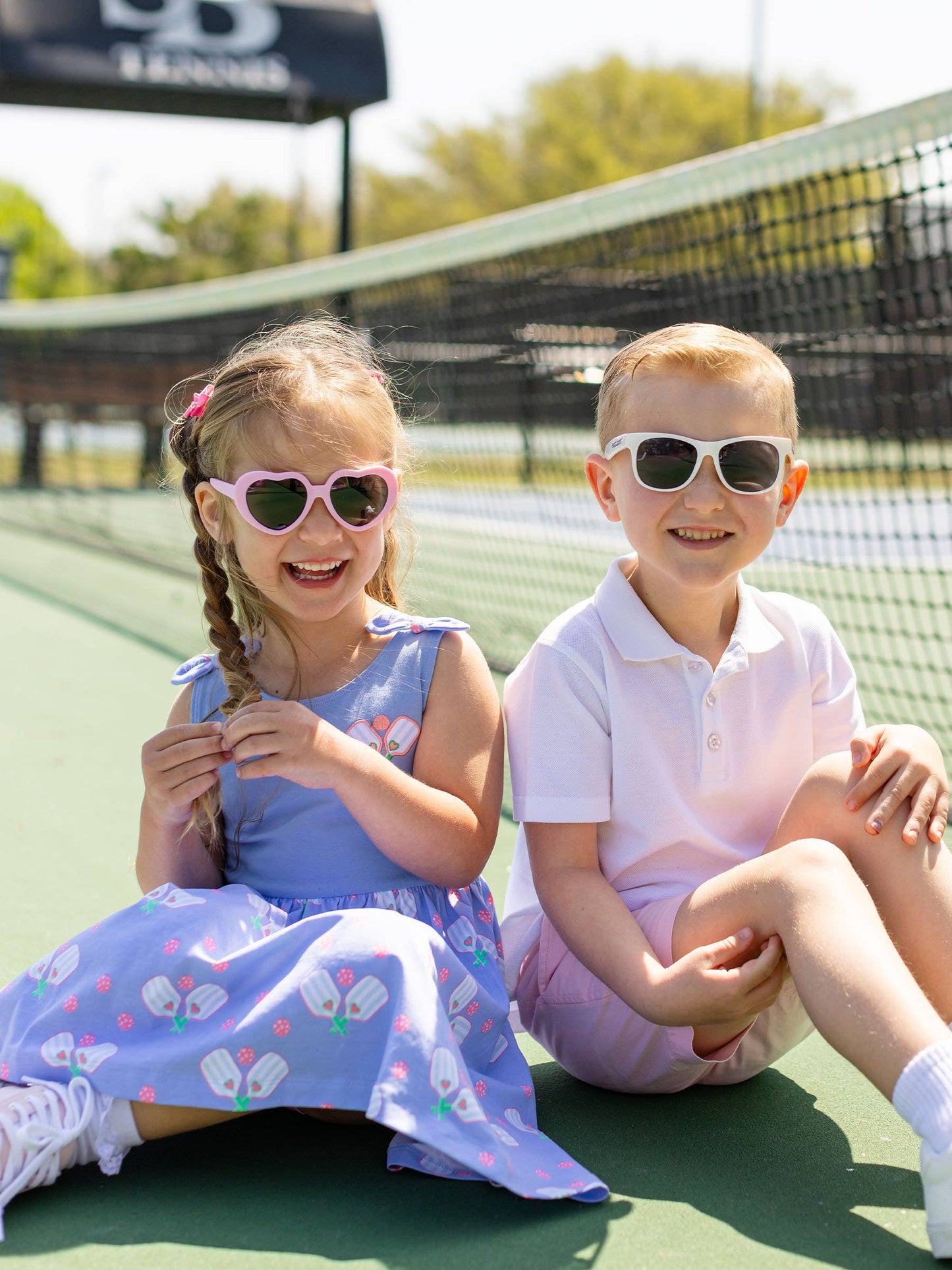 Girls Pink Heart Shaped Sunglasses