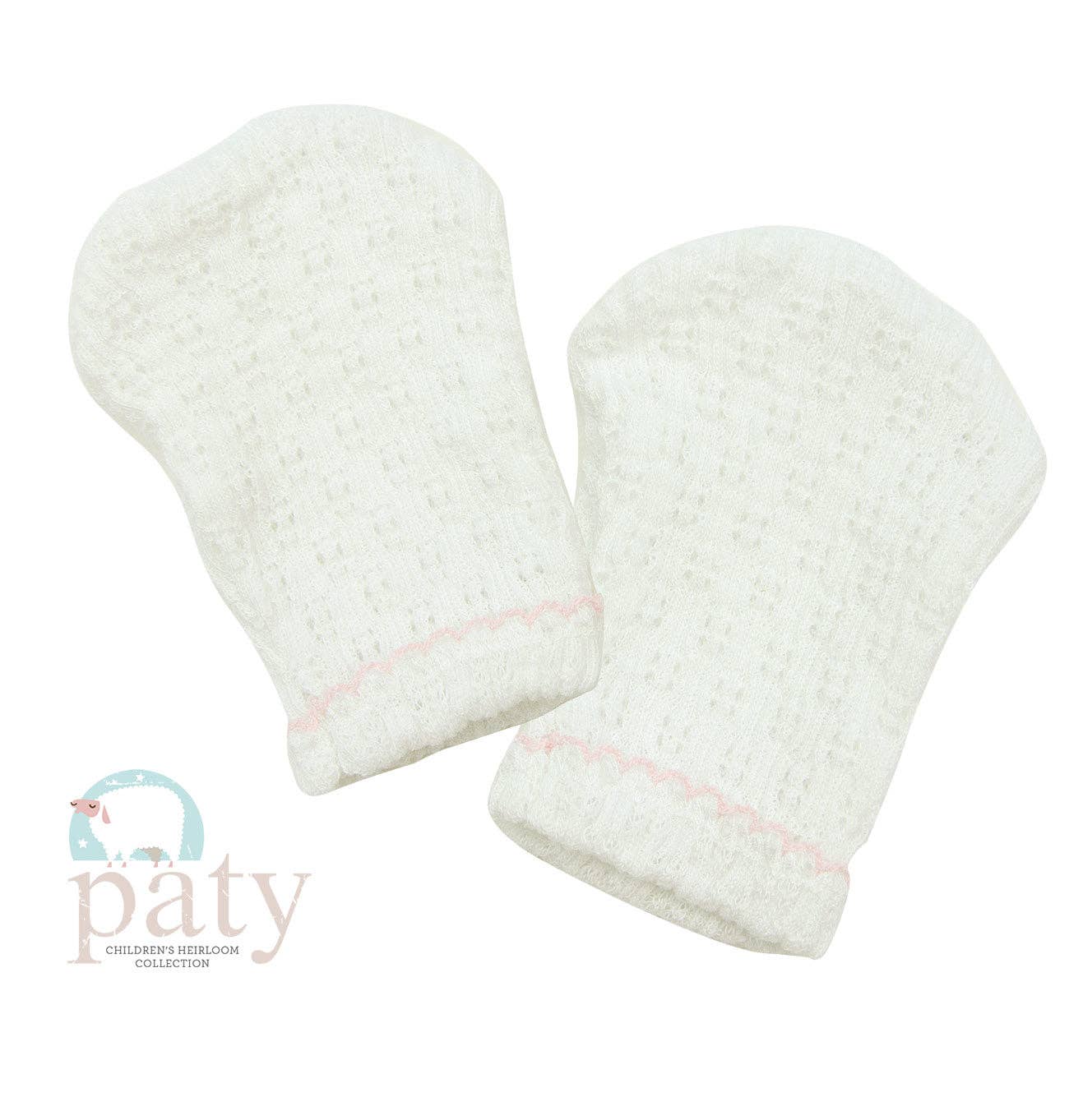 Paty Knit Mittens #188: Blue