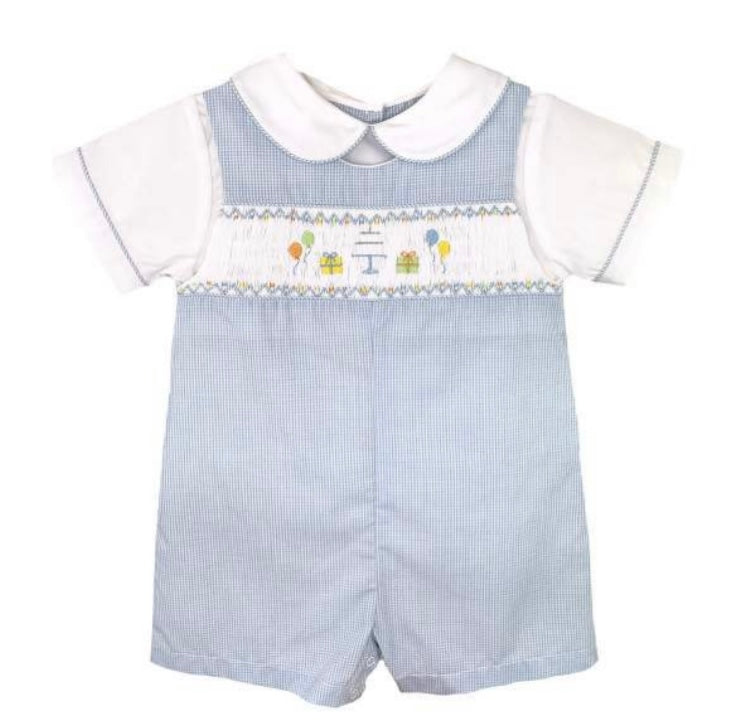 Smocked Birthday Shortall