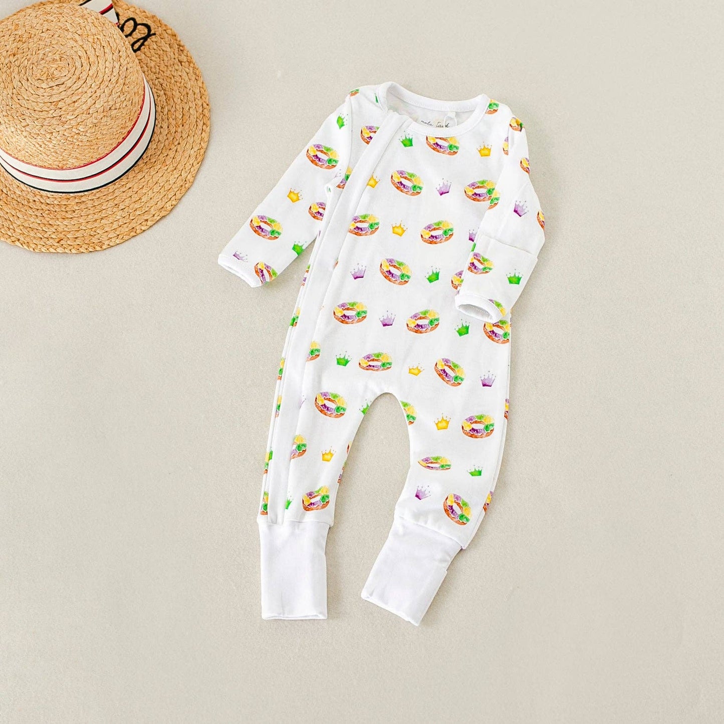 King Cake Organic Cotton Pajama - 2 Way Zip