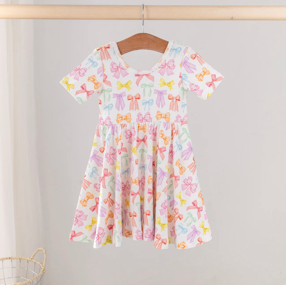 Rain-bow Organic Cotton Twirl Dress