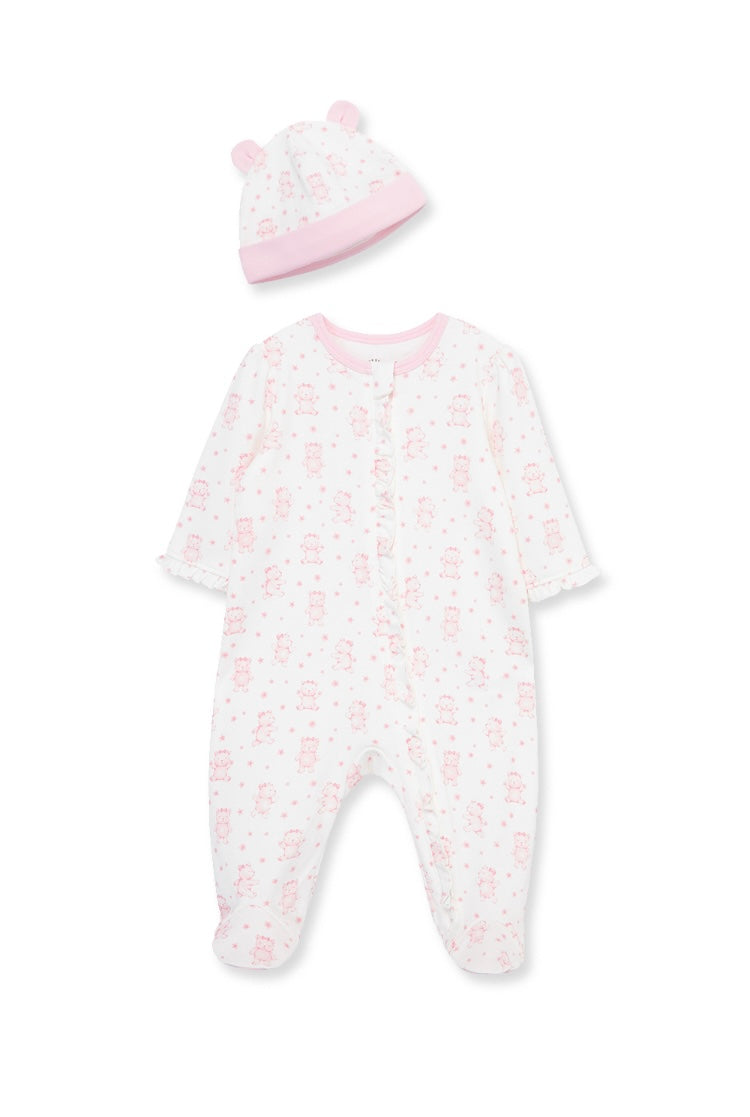 Joyful Bear Footie and Hat