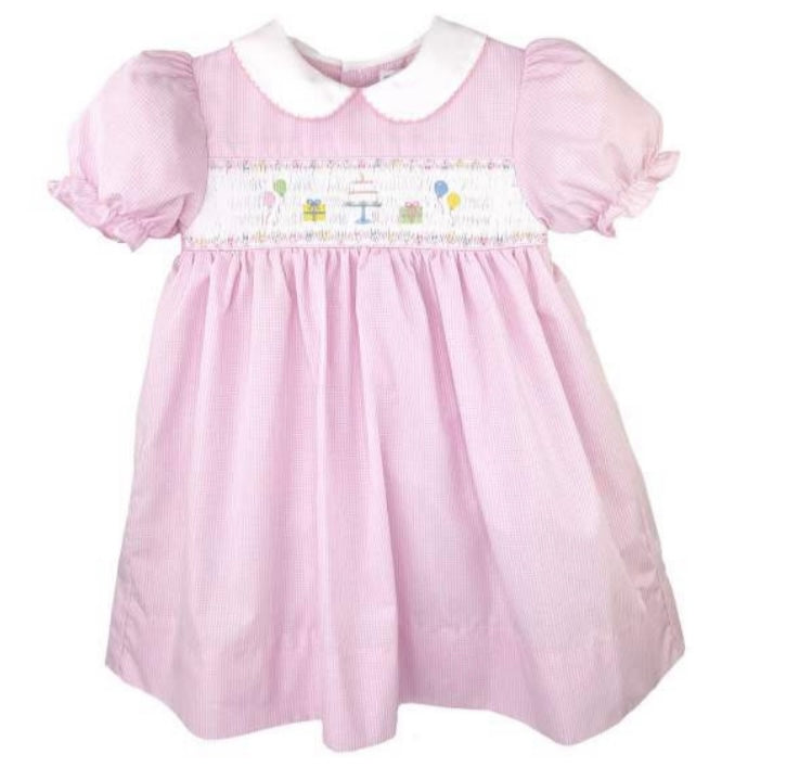 Smocked Birthday Dress PickleberryBoutique Smocked Birthday Dress PickleberryBoutique