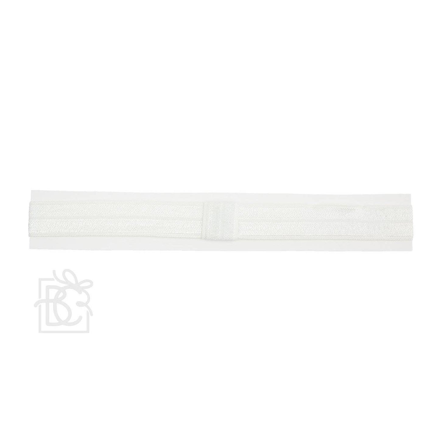 SKINNY ELASTIC HEADBAND:WHITE Add a Bow