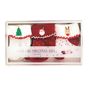Girls Christmas Socks