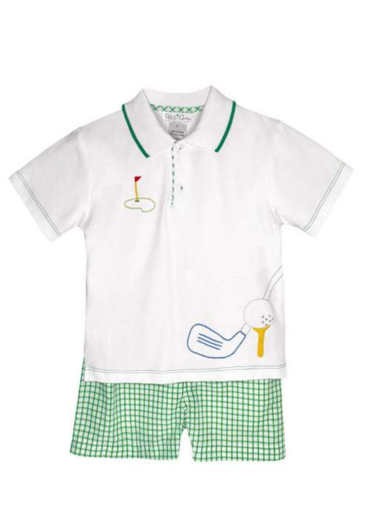Golf Appliqué Short set