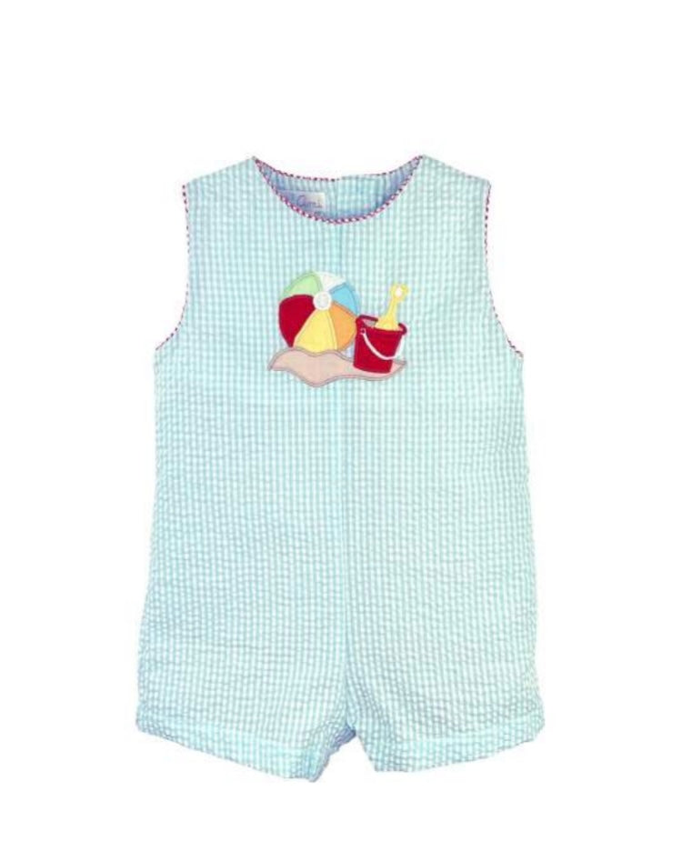 Sunsuit w/ Beach Appliqué