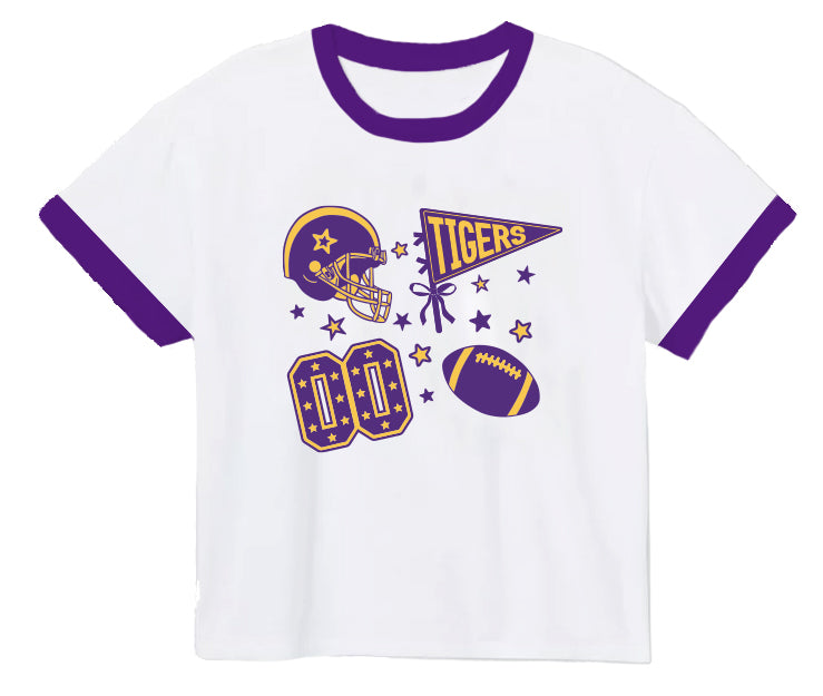 LSU Sequin Elements Boxy Shirt