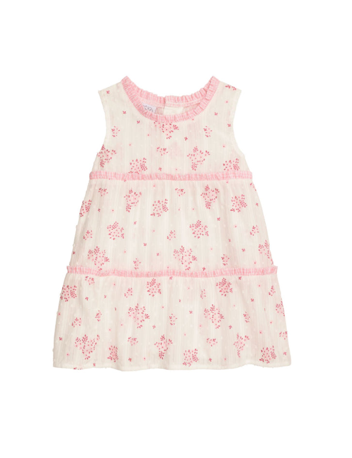 Pink Blossom Tiered Dress