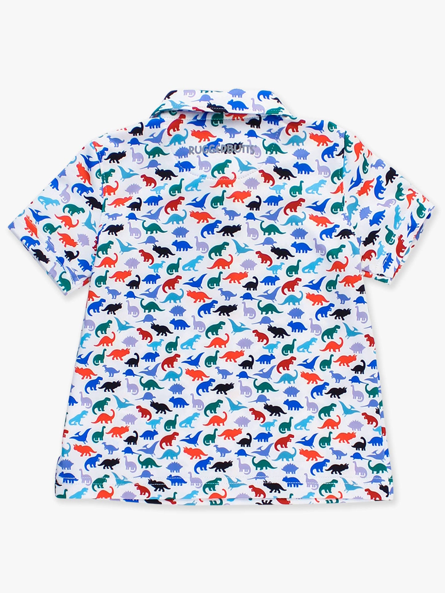 Dino Roar Knit Short Sleeve Performance Polo