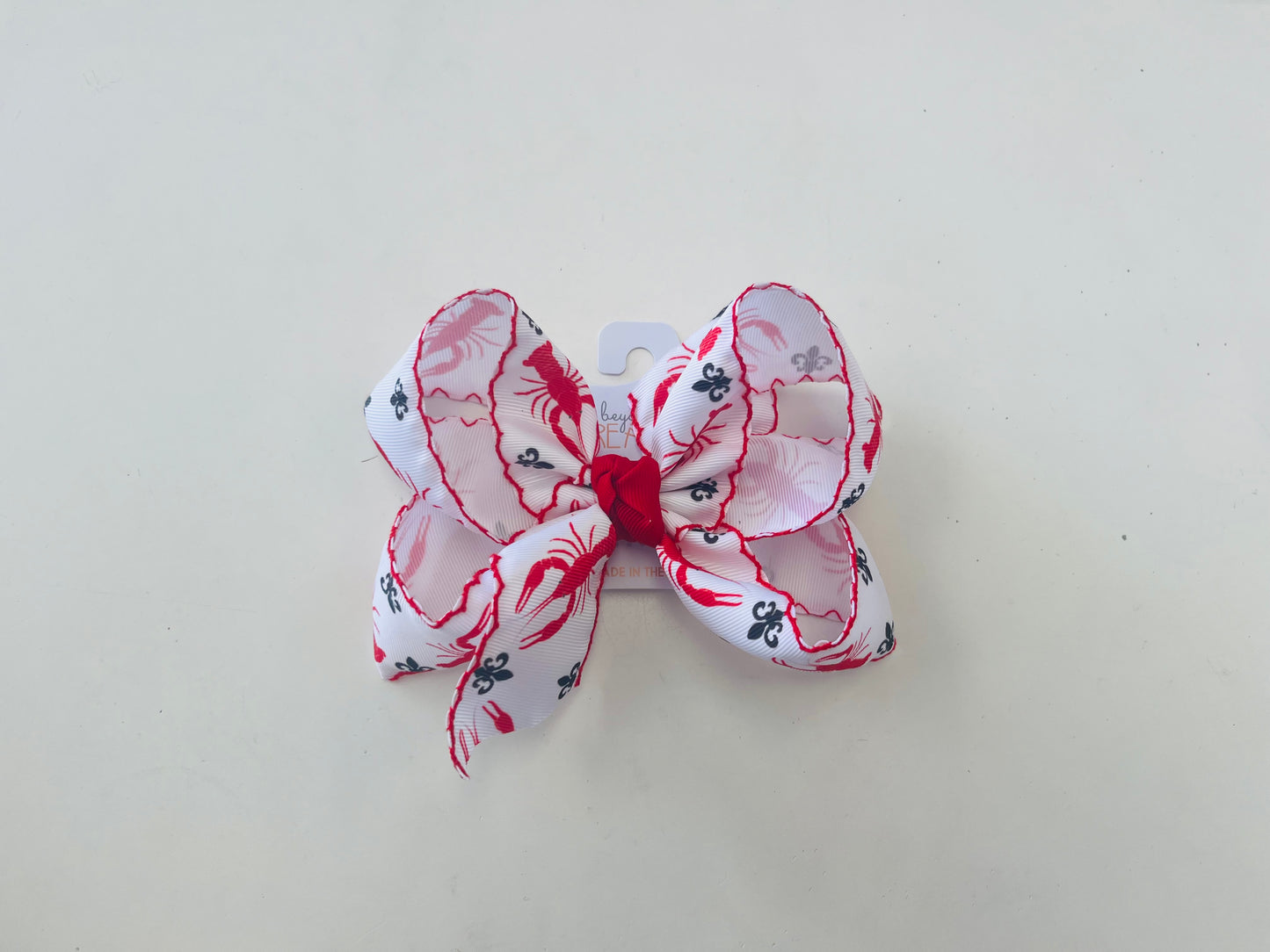 Crawfish and Fleur De lis Bows