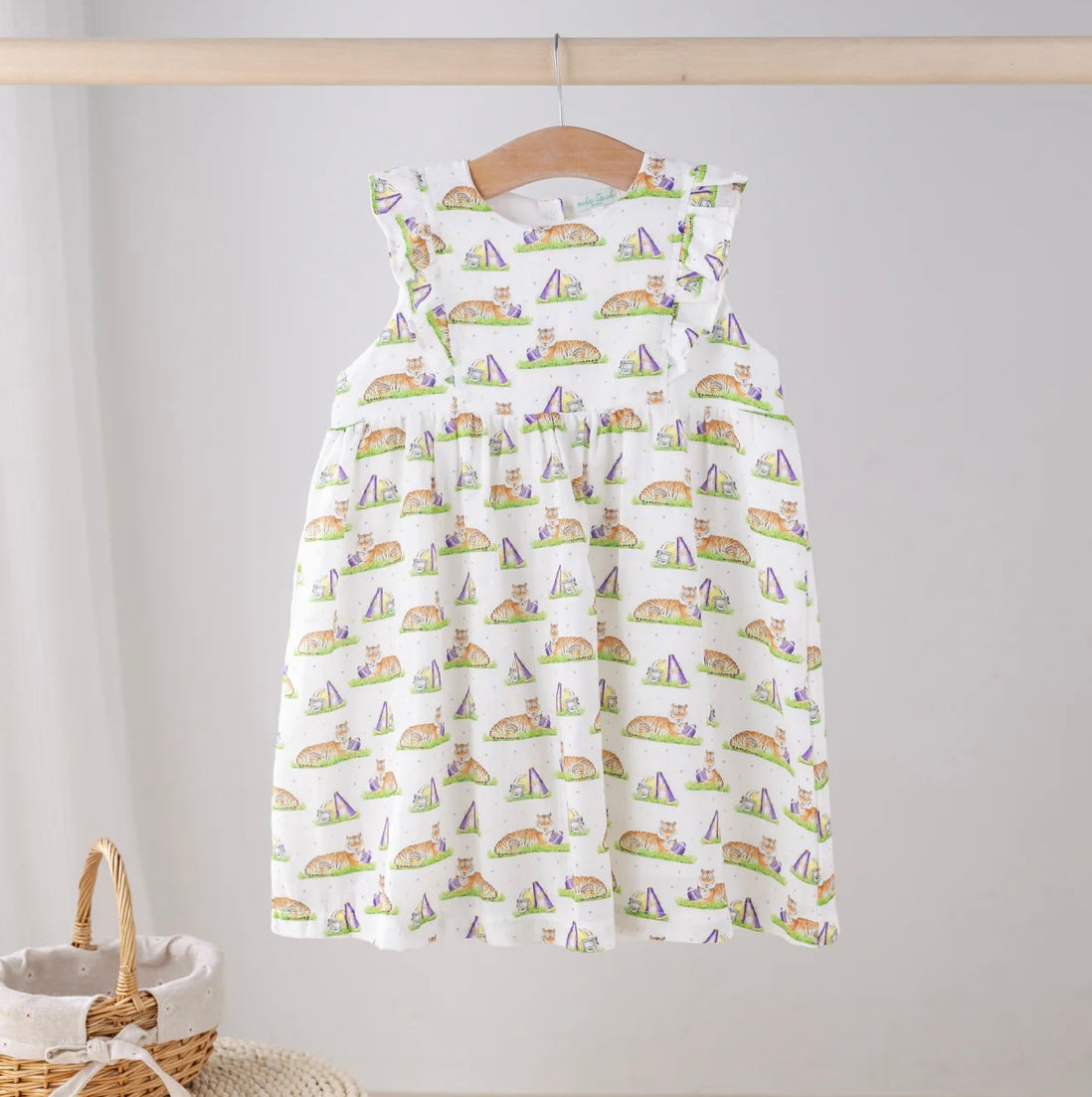 Mascot Mania In Louisiana Organic Muslin Dress