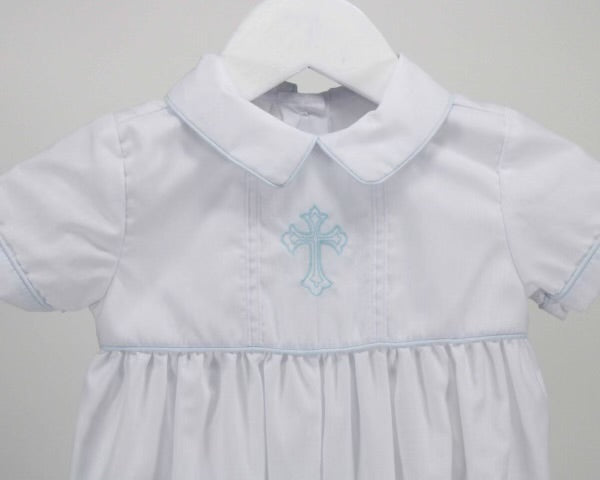White Believe In God Oliver Romper