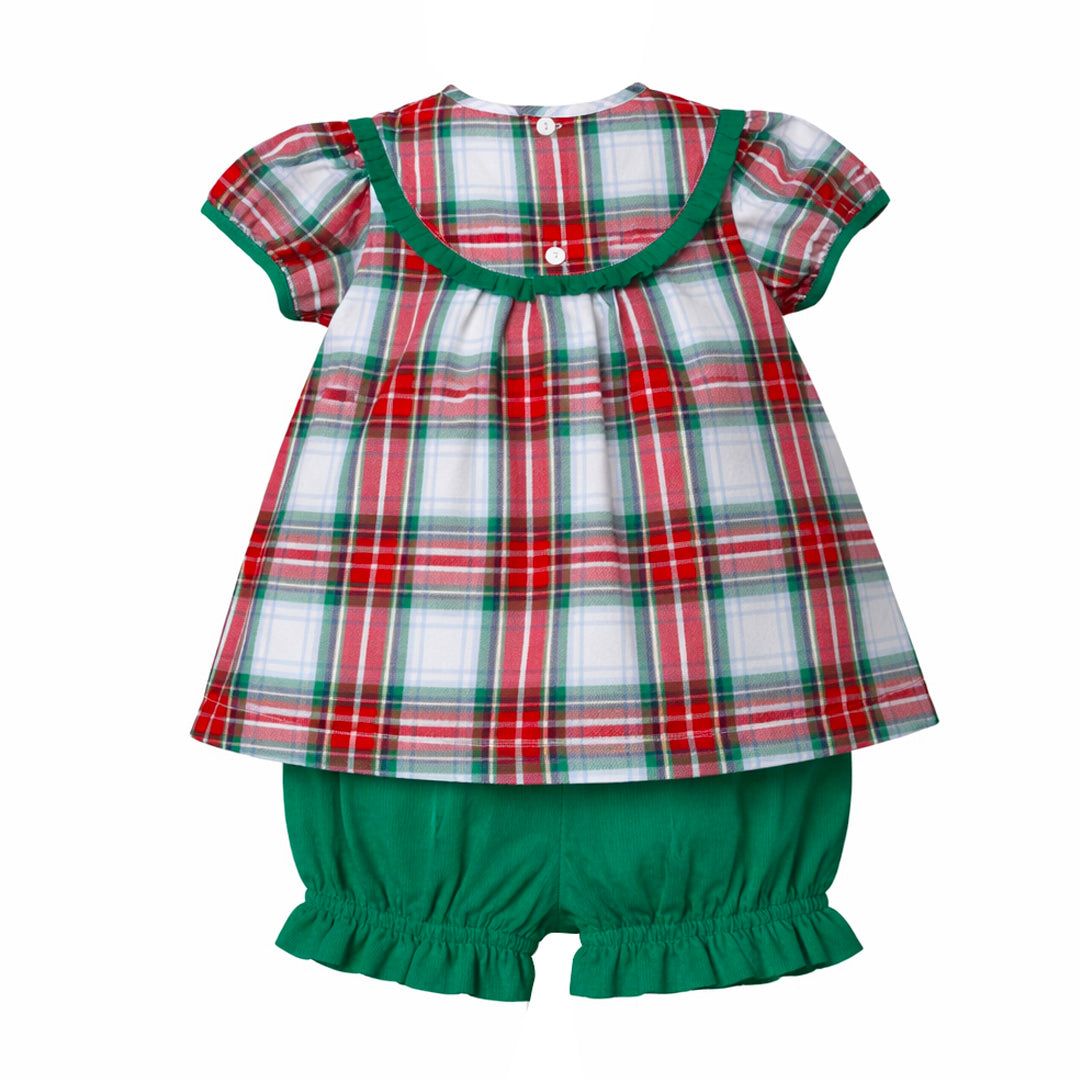 Red & Green Plaid Bloomer Set