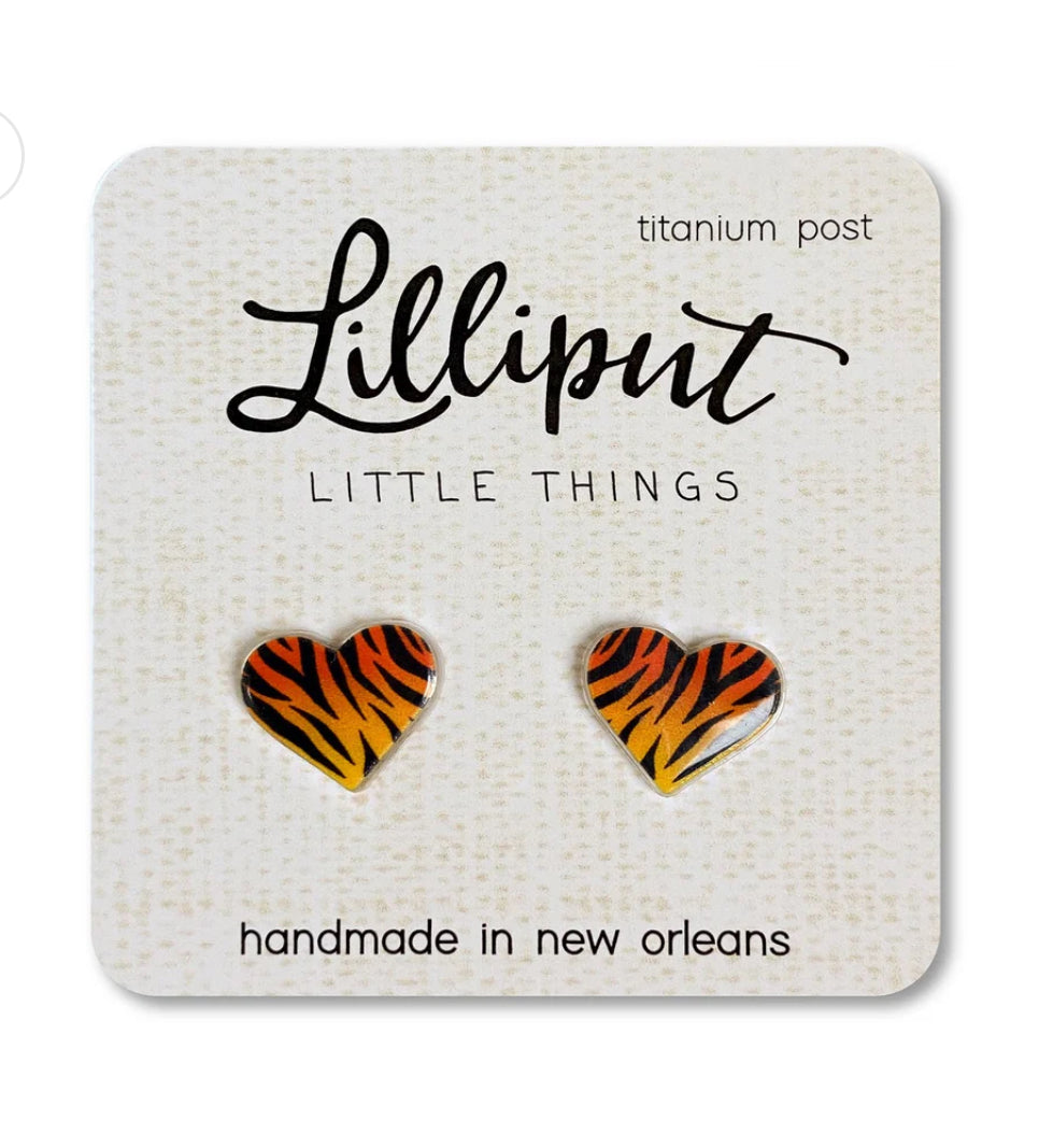 Tiger Heart Earrings