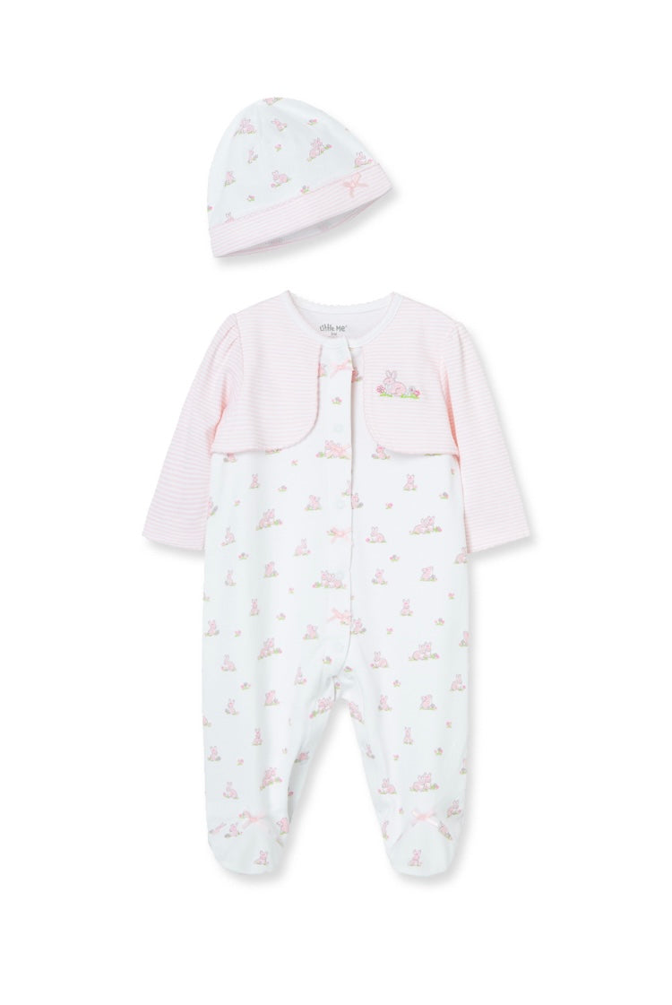 Baby Bunnies Footie and Hat