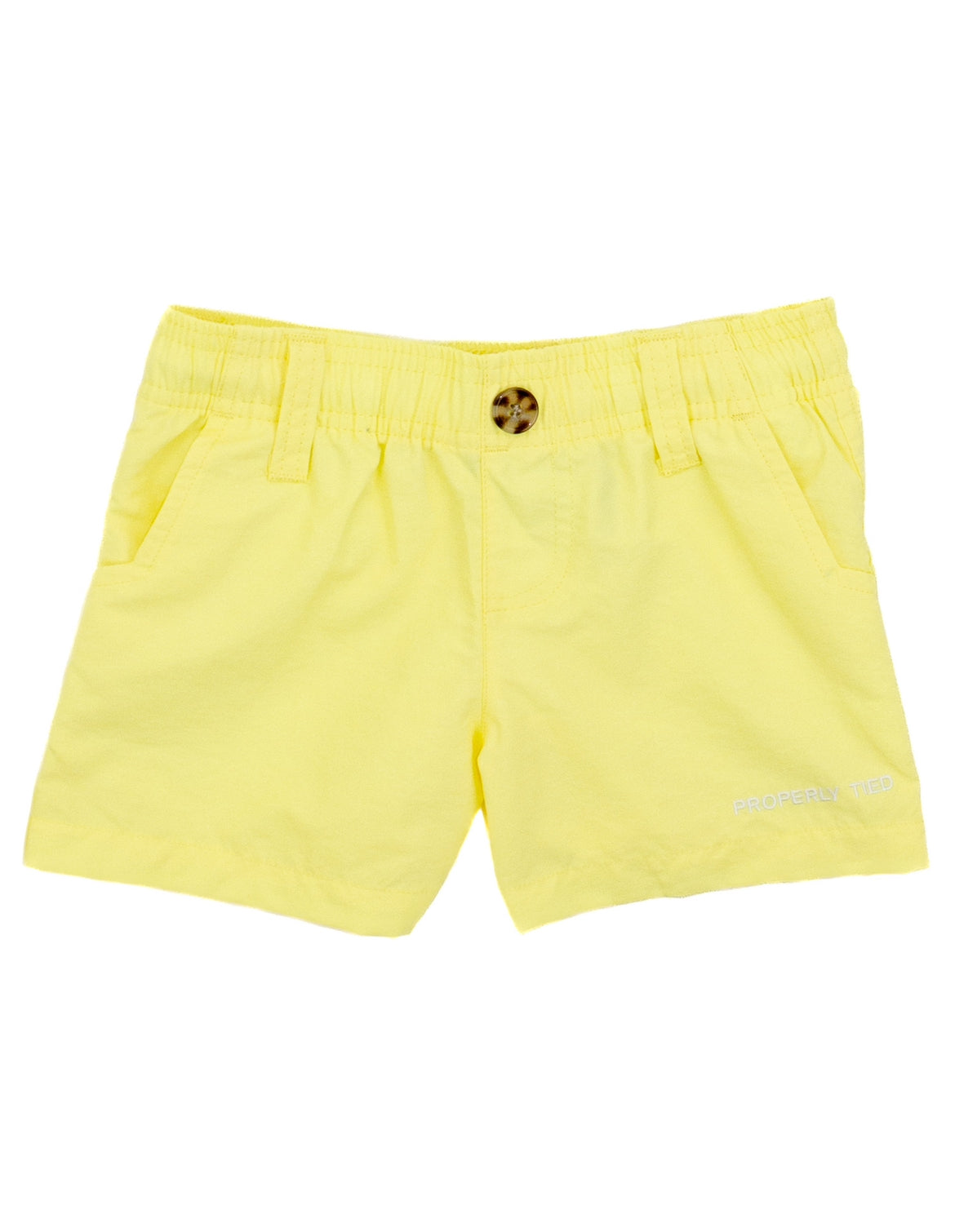 Light Yellow Boys Mallard Shorts