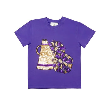 Purple and Gold Megaphone Shirt