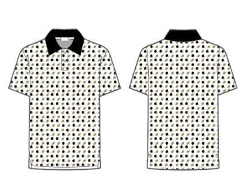 Football Fever Black and Gold Polo (need pic)