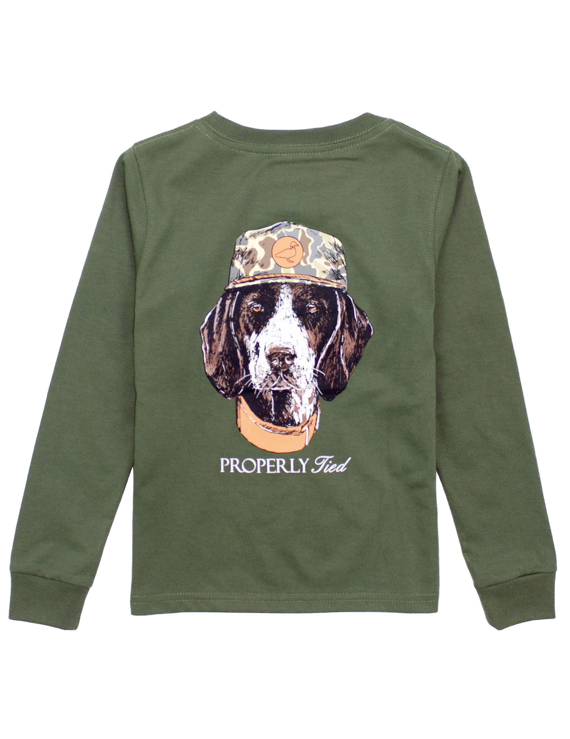 Olive Boys Man’s Best Friend LS Shirt