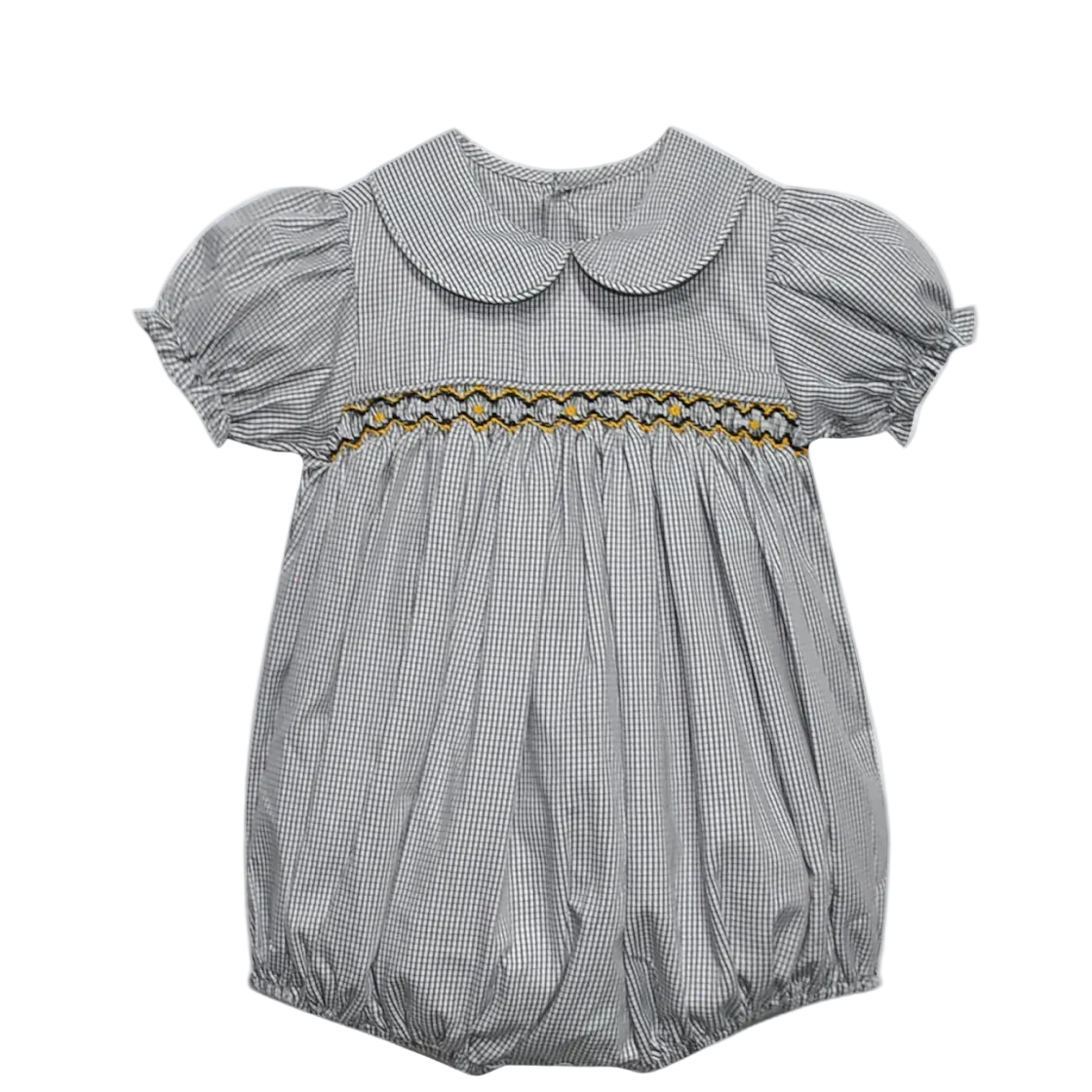 Fleur De Lis Smocked Girl Bubble