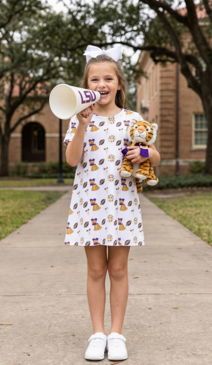 Varsity Purple Susie Swing Dress