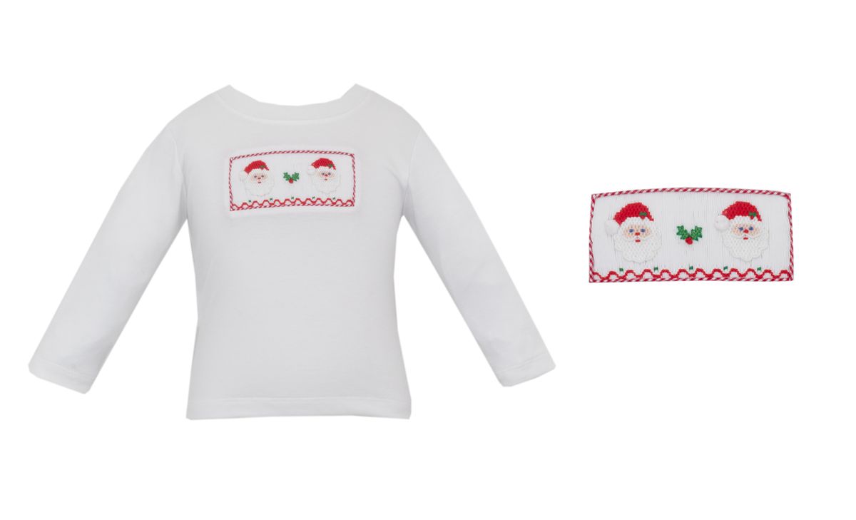 Smocked Santa Shirt