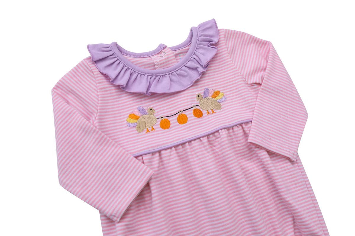 Turkey Pink Ruffle Bubble