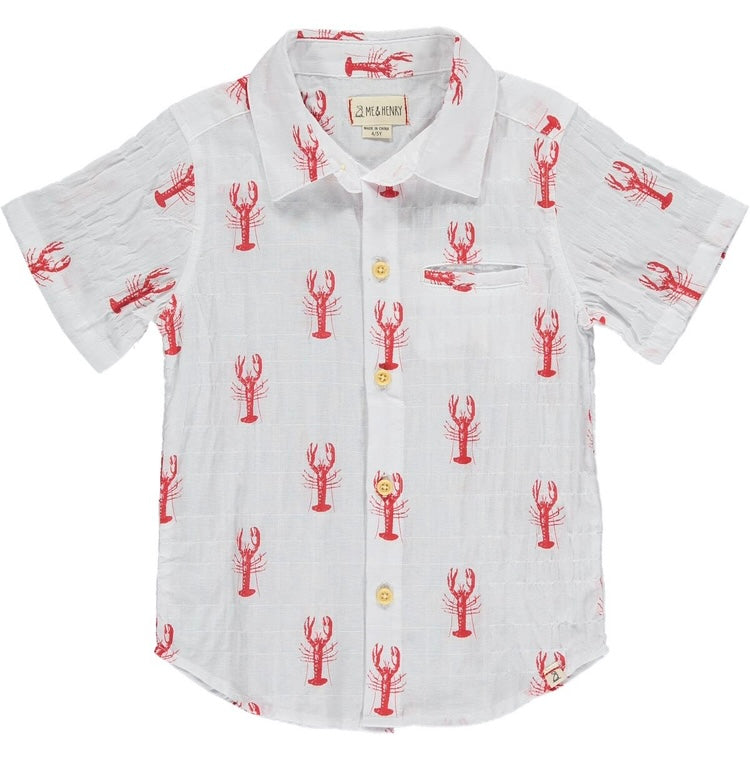 Crawfish Printed Woven Shirt