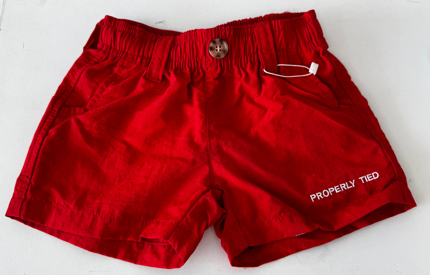 Properly Tied Red Mallard Shorts
