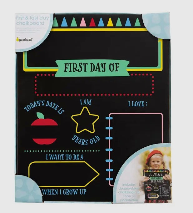 1st and last day of school reversible chalkboard