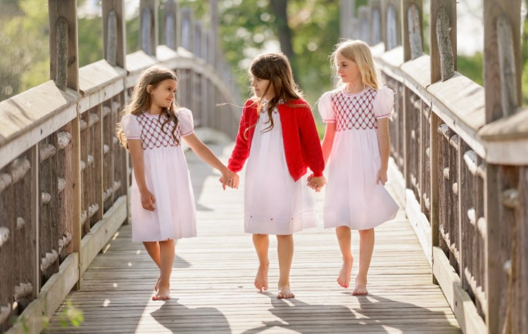 Feltman Floral Smocked Holiday Dress