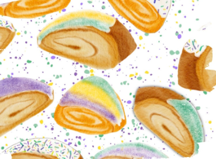 King Cake Slice Button Down Shirt
