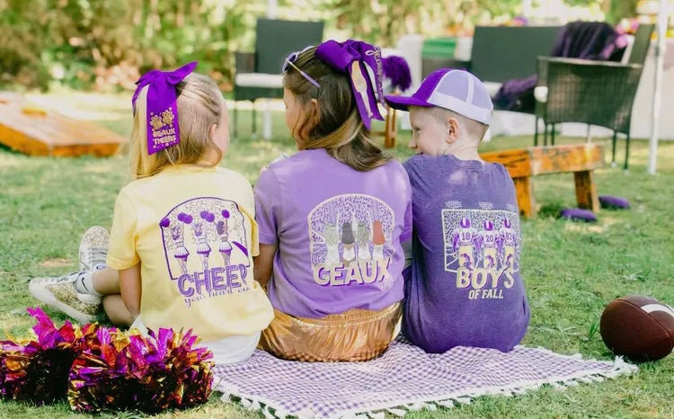 Purple and Gold Cheerleaders Shirt