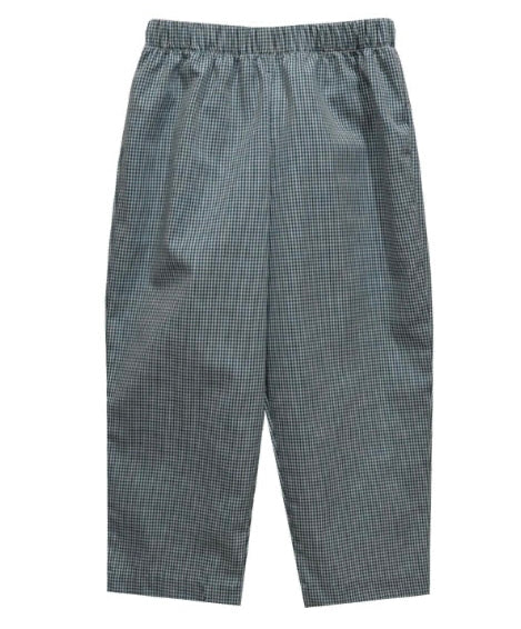 Hunter green gingham pull on pant