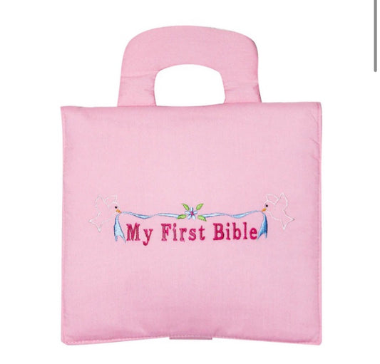 My first bible pink plush