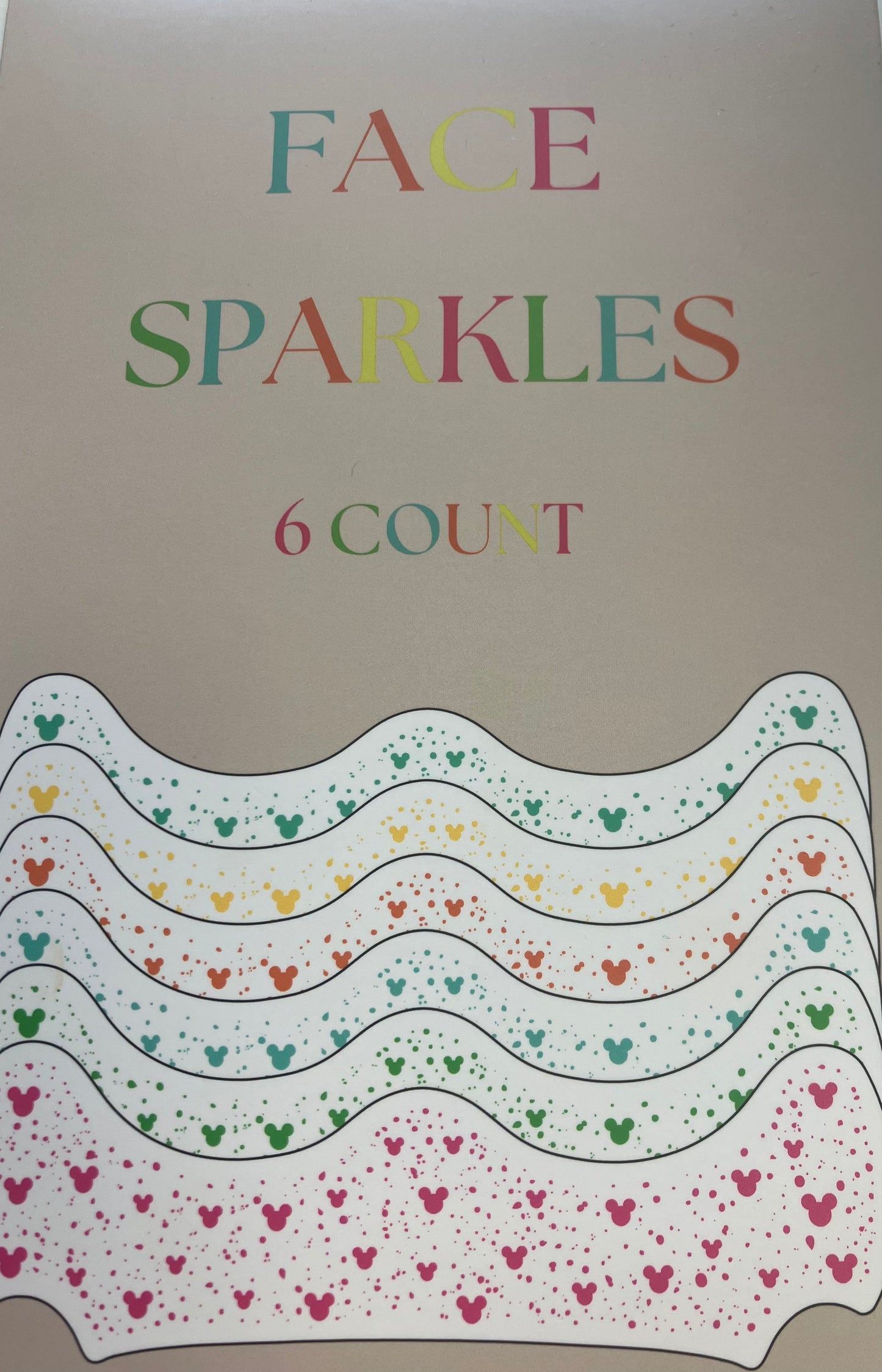 Mickey Mouse Face Sparkles/Face Freckles