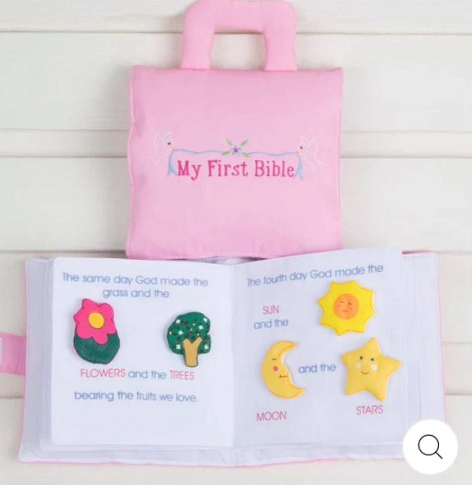 My first bible pink plush