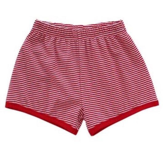 red stripe haden shorts