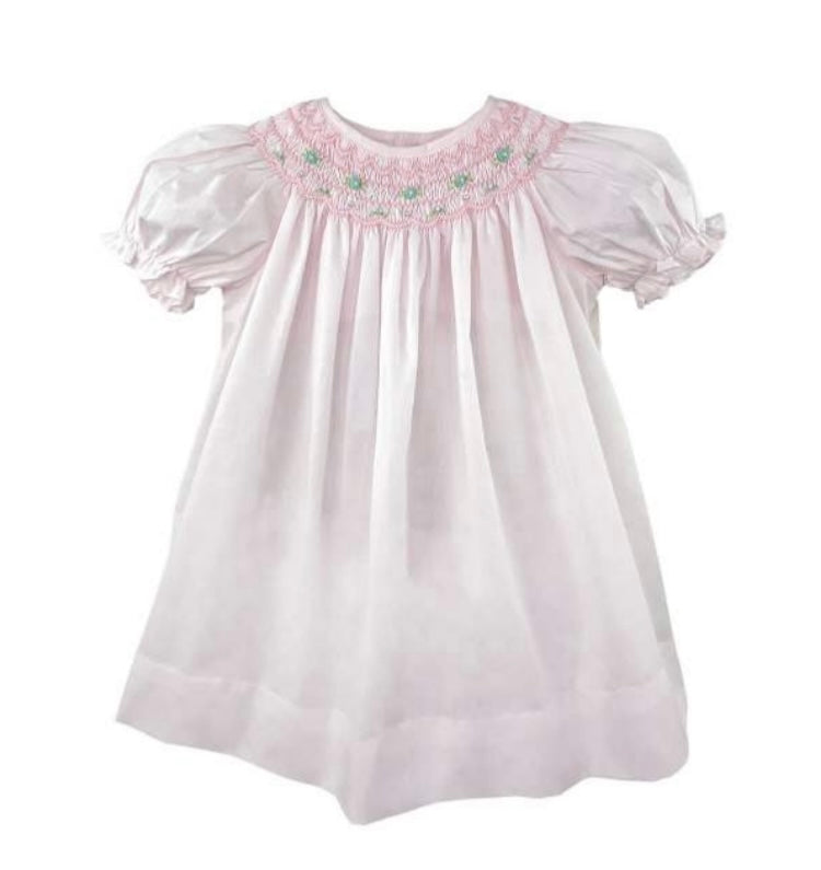 Pink Hand Smocked Dress