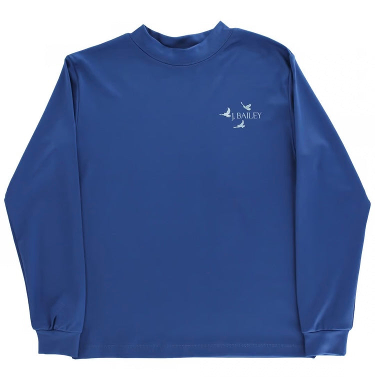 L/S Performance Camo Dog on Denim Tee