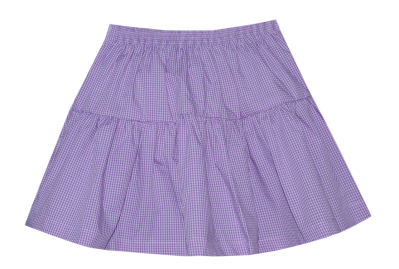 Purple Gingham Skirt