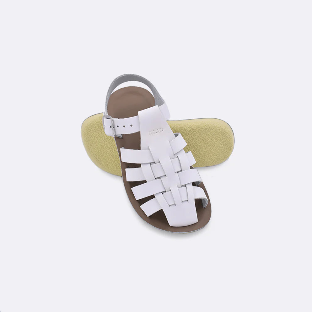 Saltwater Sandal-White Sailor